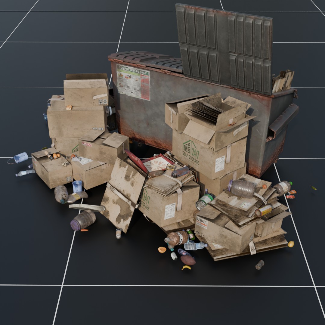 Dumpster With Trash_V3